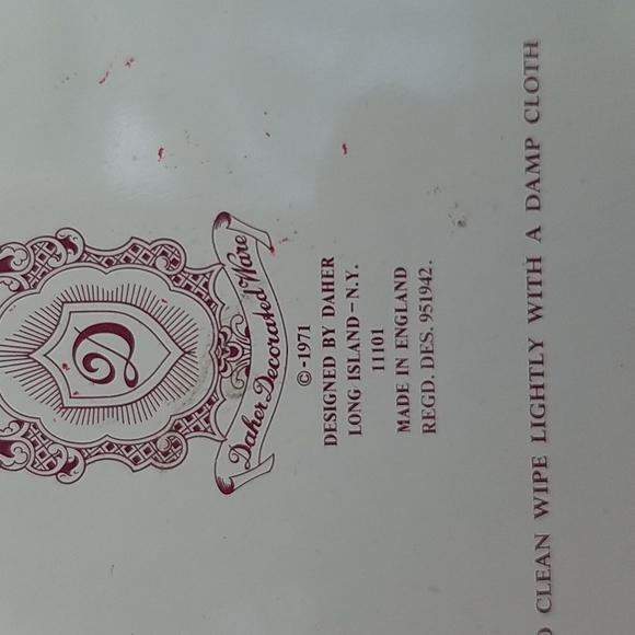 Vintage Daher Decorated Ware Bowl 1971 Made in England - Picture 3 of 5